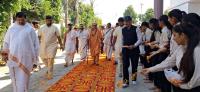 Swamiji's visit to Vivekanand Group of Colleges, Mathura Pass, Aligarh (19 March 2025)